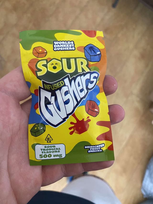 Infused Sour Gushers 500mg THC