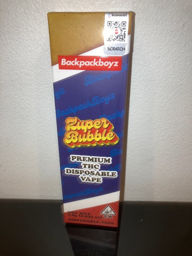 Backpack Boyz Disposable - Zuper Bubble - 89.46% - Cannabis Menu by colorsoundshipping - Cannabis in Raleigh, North Carolina | LeafedOut.com Backpack Boyz Disposable - Zuper Bubble - 89.46% - Cannabis Menu by colorsoundshipping - Cannabis in Raleigh, North Carolina | LeafedOut.com
