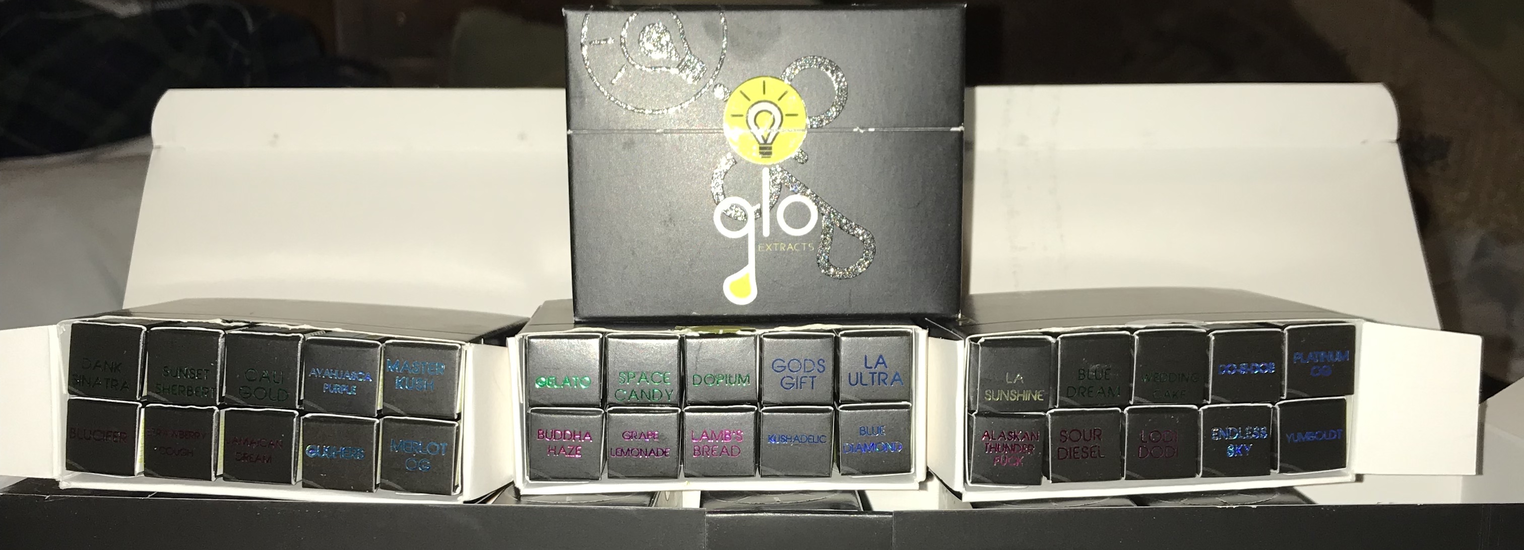 GLO EXTRACT CARTS Cannabis Menu by TreeGod4 Cannabis in Proviso