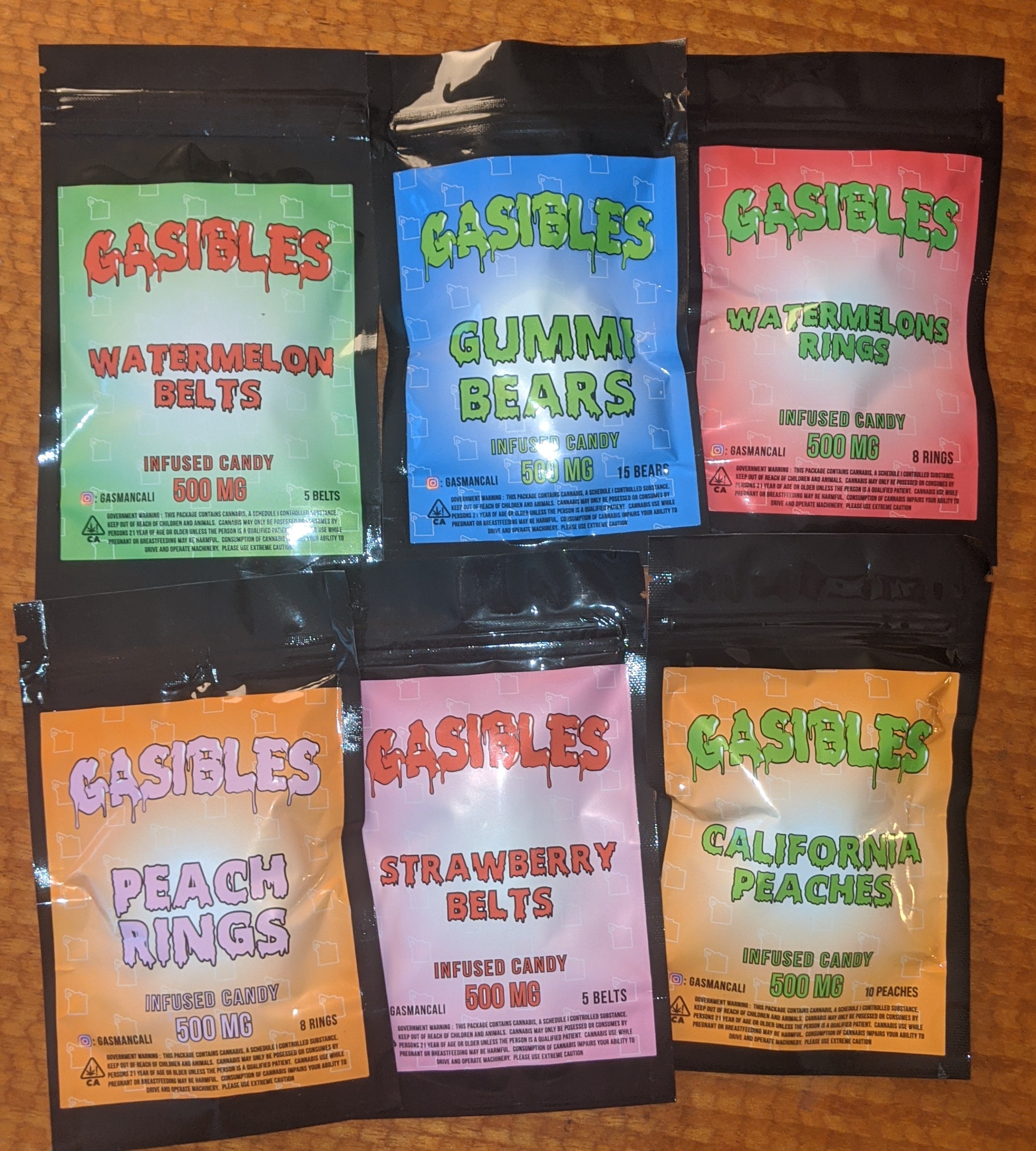 500mg Gasible Edibles Cannabis Menu by Mr.Vape Cannabis in Chicago